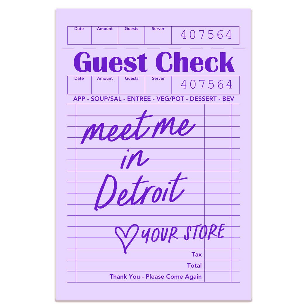 Bridgewater Guest Check Sticker