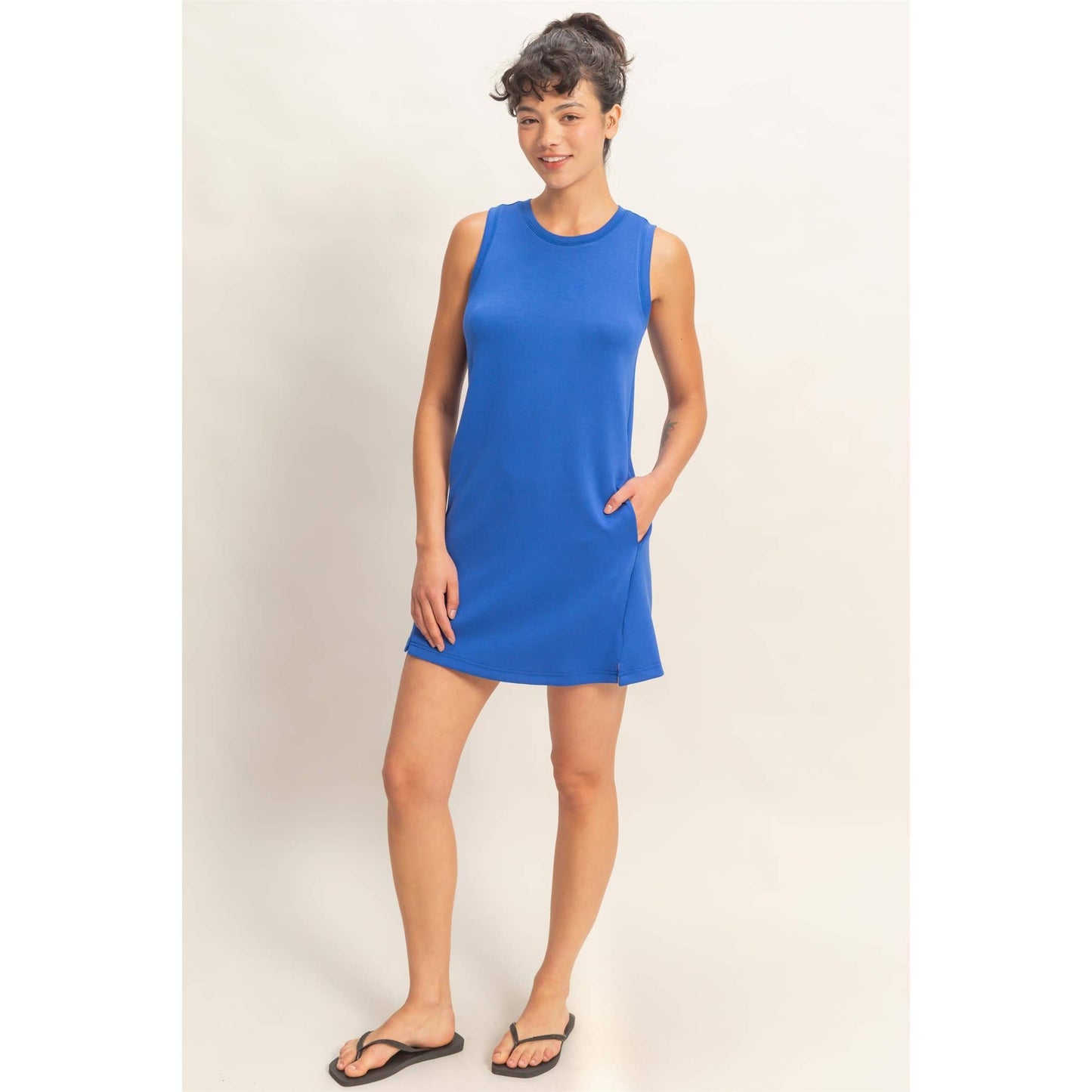 Crew Neck Tank Mini Dress