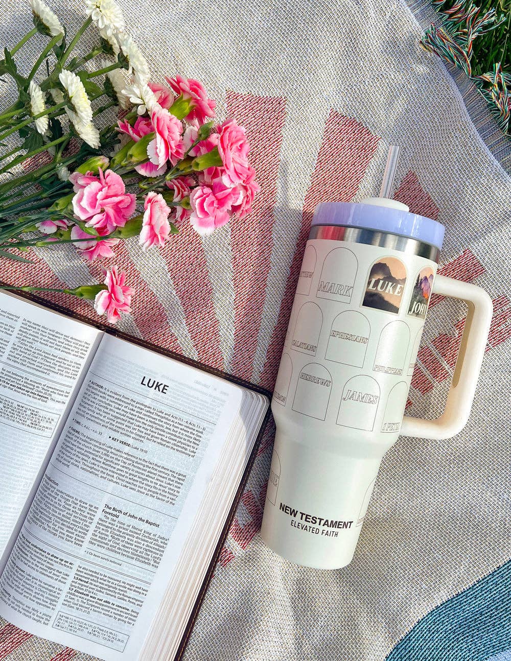 NT Bible Checklist 40 oz Tumbler