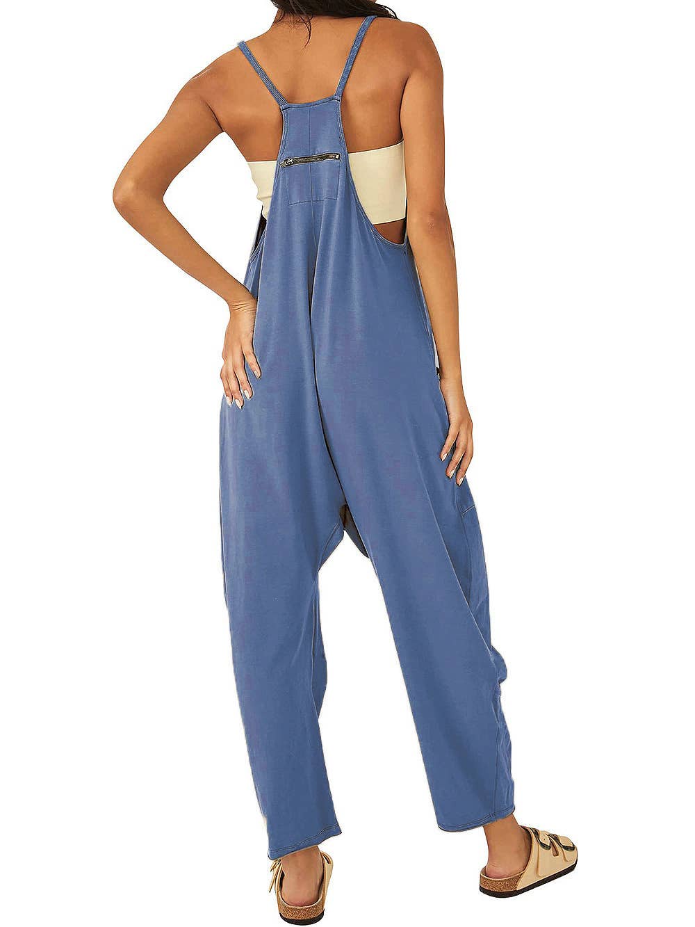 Two Shoulder Sleeveless Daily Jumpsuit SKJ23103
