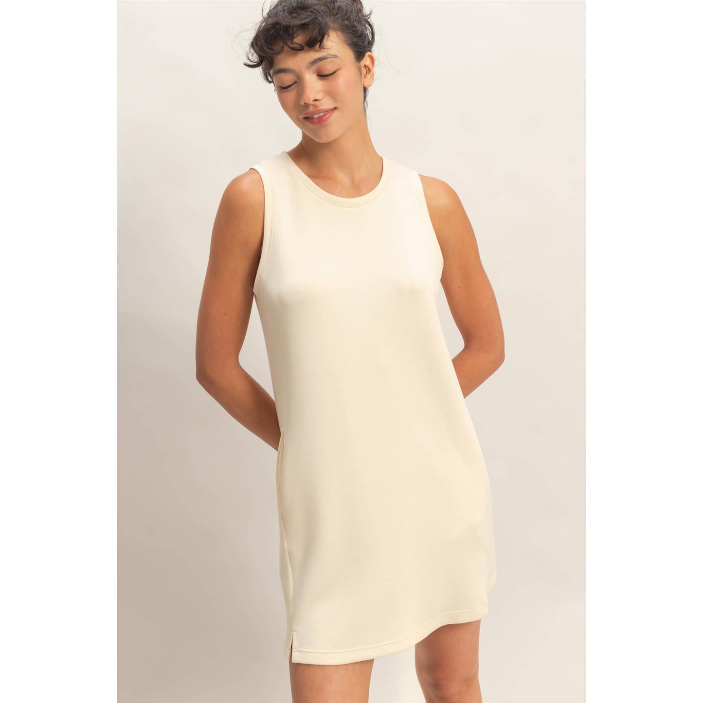 Crew Neck Tank Mini Dress