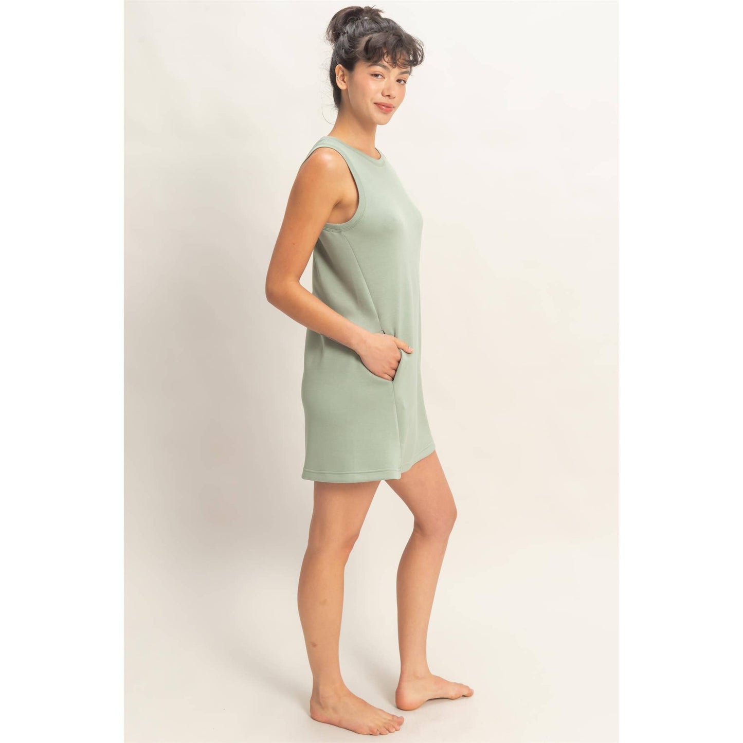 Crew Neck Tank Mini Dress