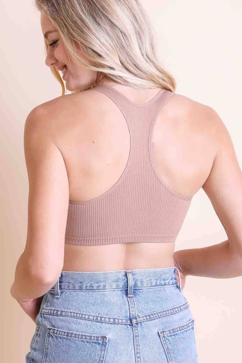 Chic Ribbed Racerback Bralette