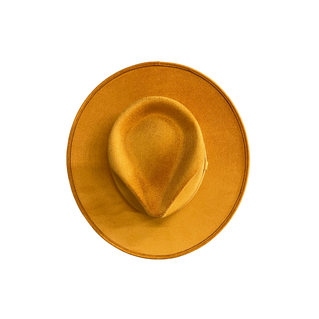 Vegan Suede Tear Drop Hat