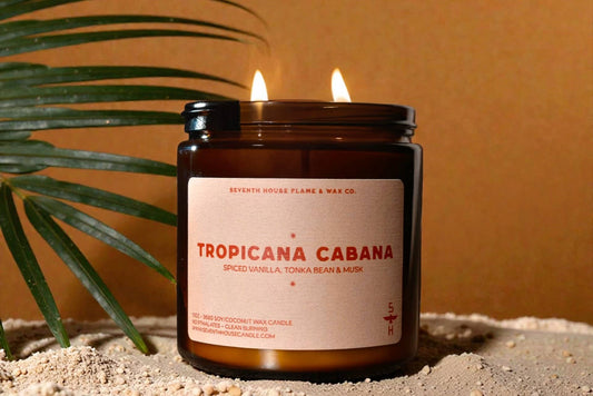 TROPICANA CABANA - Spiced Vanilla & Coconut Candle