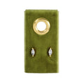 Minimalist Marquise Faux Diamond Studs on Velvet Tag