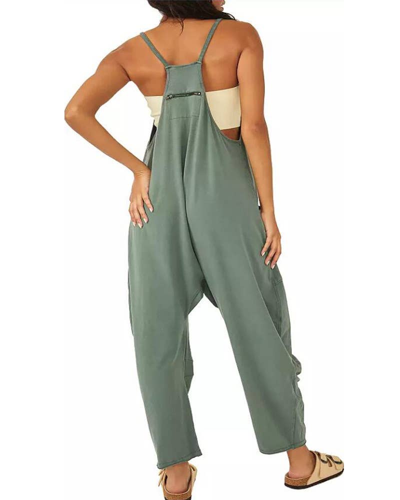 Two Shoulder Sleeveless Daily Jumpsuit SKJ23103