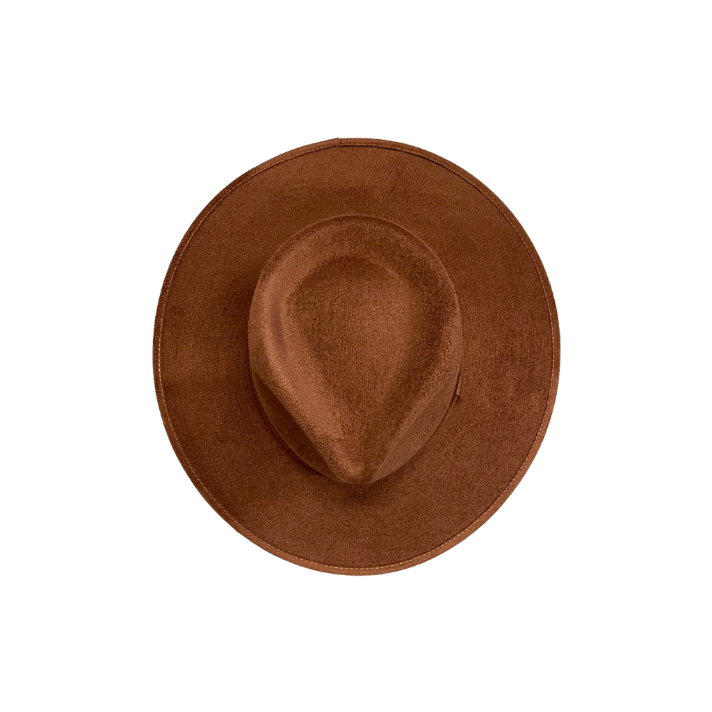 Vegan Suede Tear Drop Hat