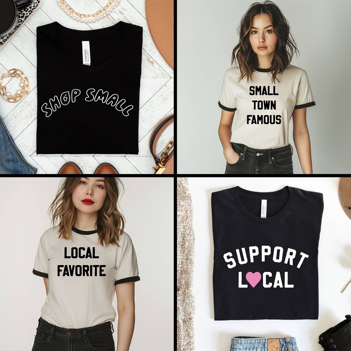 Small Town Famous Ringer Shirt, Ringer Tee, Small Town