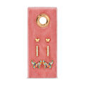 Butterfly Velvet Stud Set