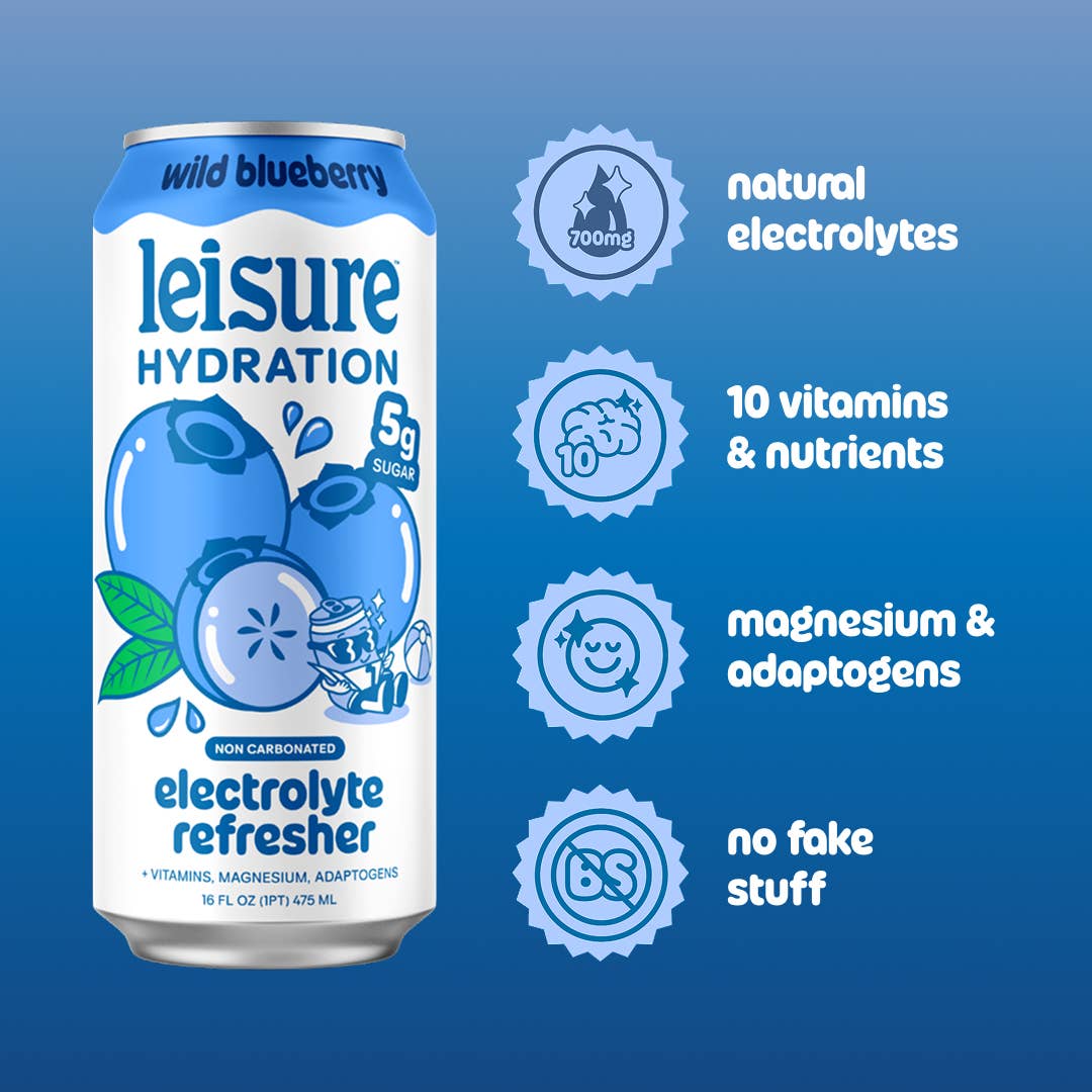 Leisure Hydration Electrolyte Wild Blueberry