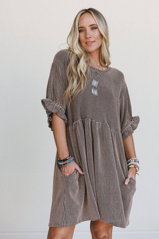 Open Sky Dress - Camel