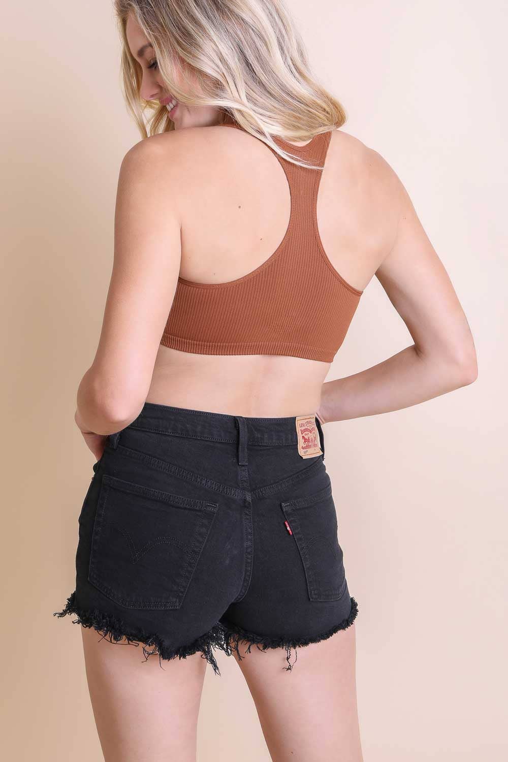 Chic Ribbed Racerback Bralette