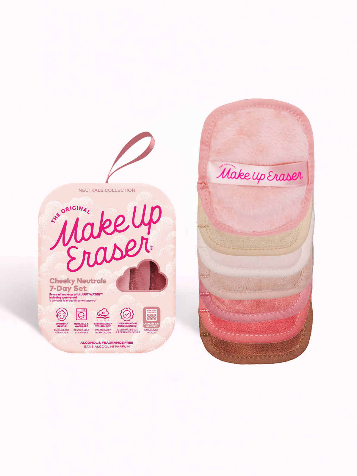 Sweet Cheeks MakeUp Eraser 7-Day Set | Blush/Pink Neutrals