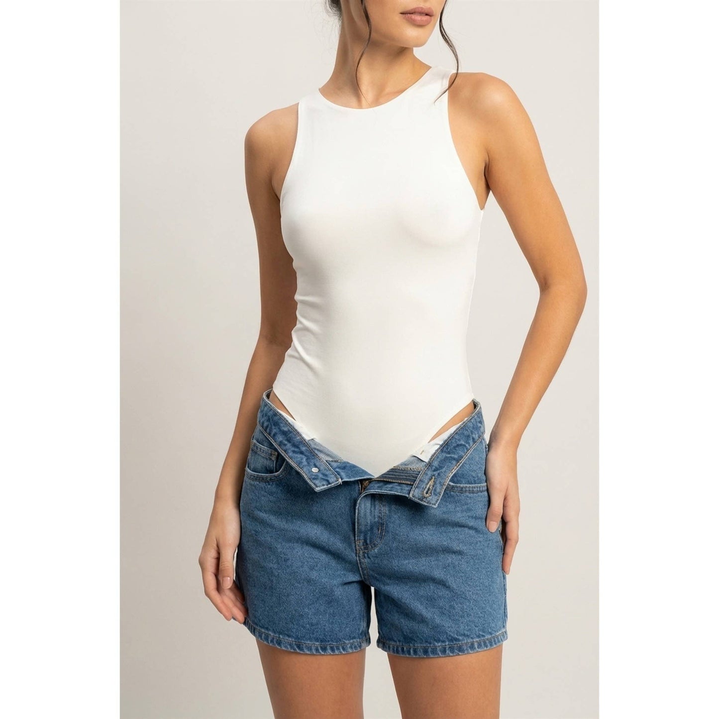 Sleeveless Tank Top Bodysuit
