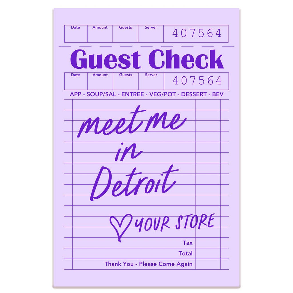 Bridgewater Guest Check Sticker