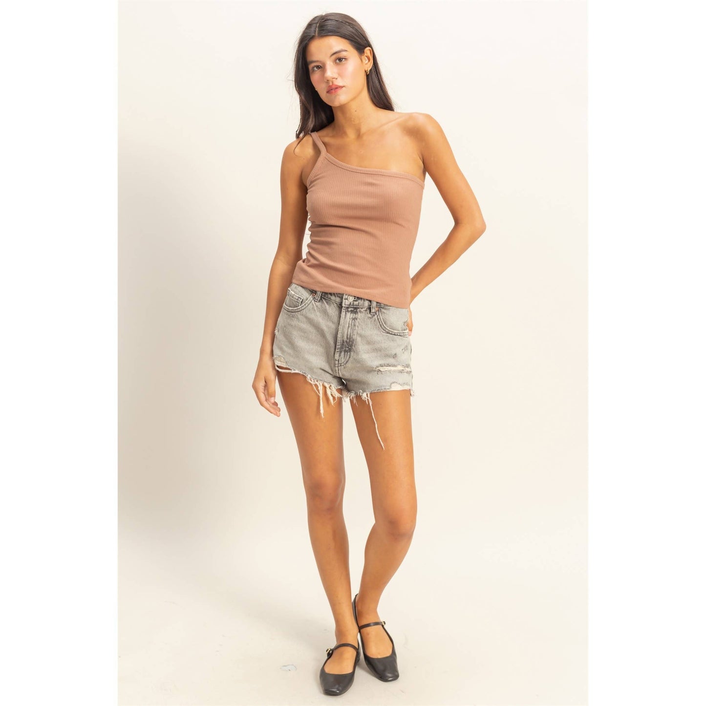 Heavenly Love One-Shoulder Cami Top