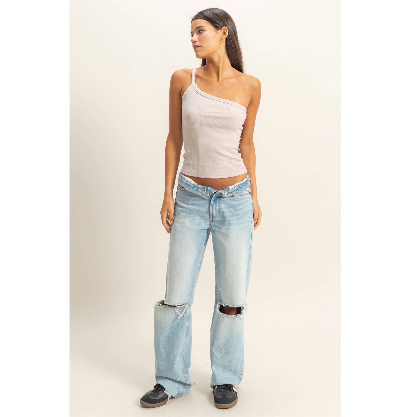 Heavenly Love One-Shoulder Cami Top