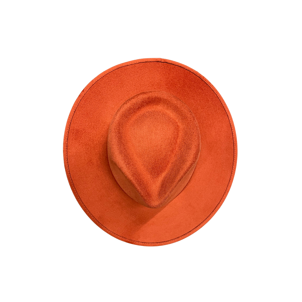 Vegan Suede Tear Drop Hat