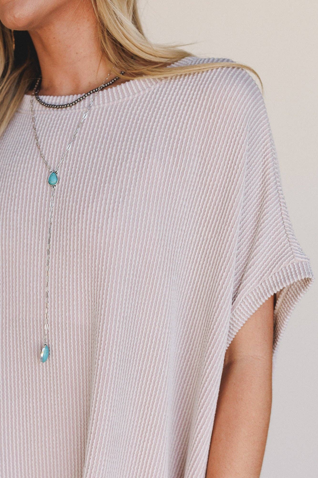 Moon Glow Texture Dress - Oat