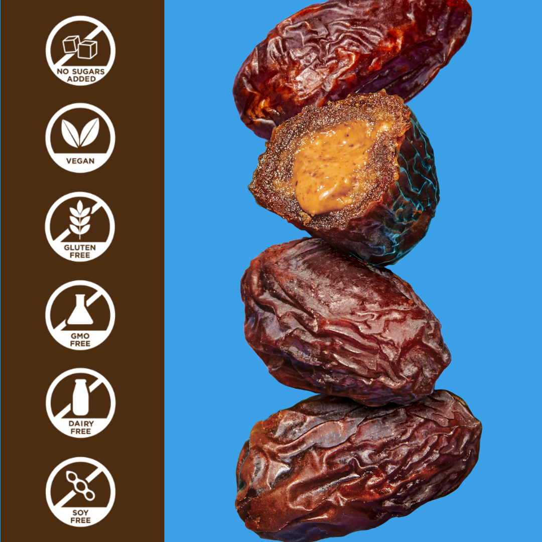 Peanut Butter Filled Medjool Date Snack Packs