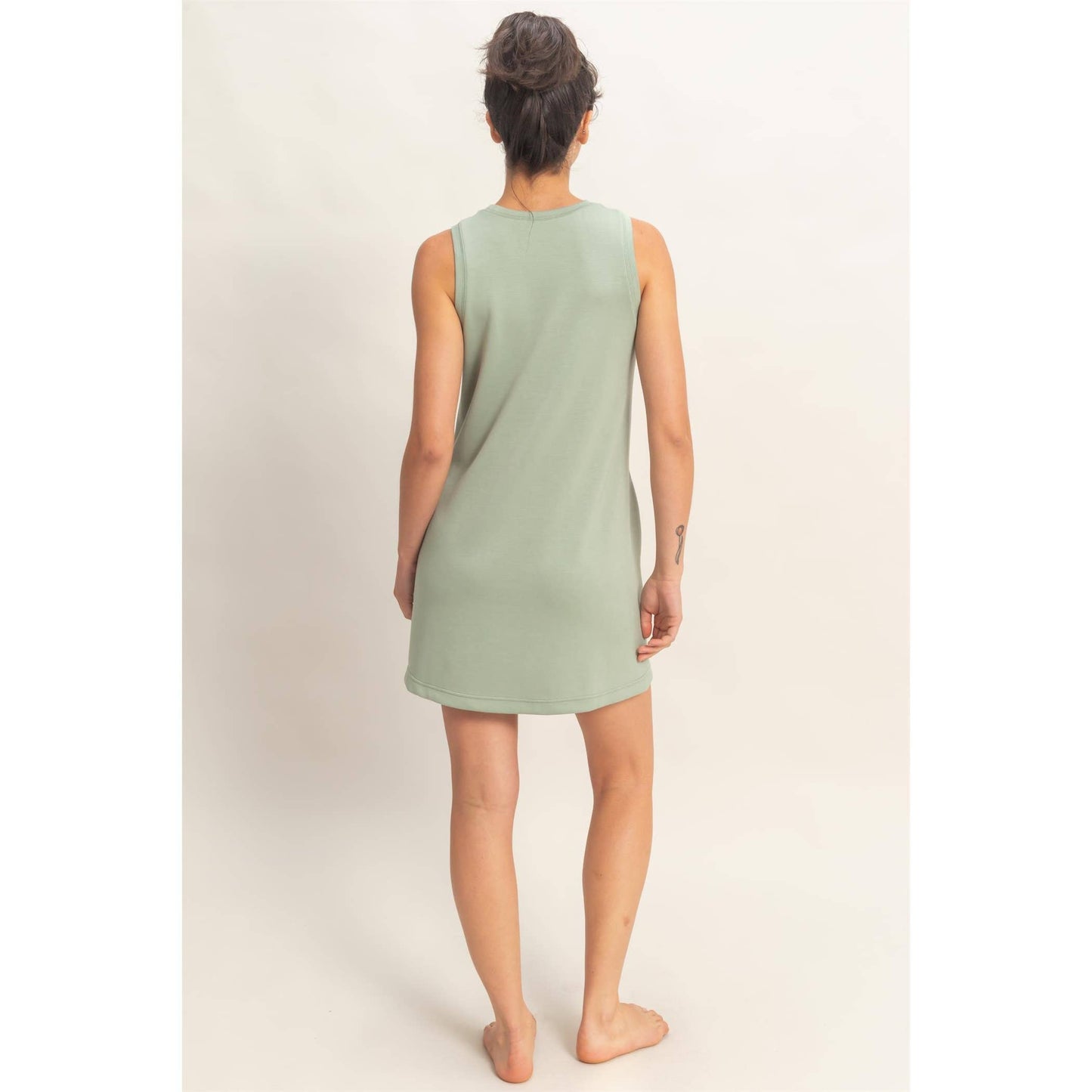Crew Neck Tank Mini Dress