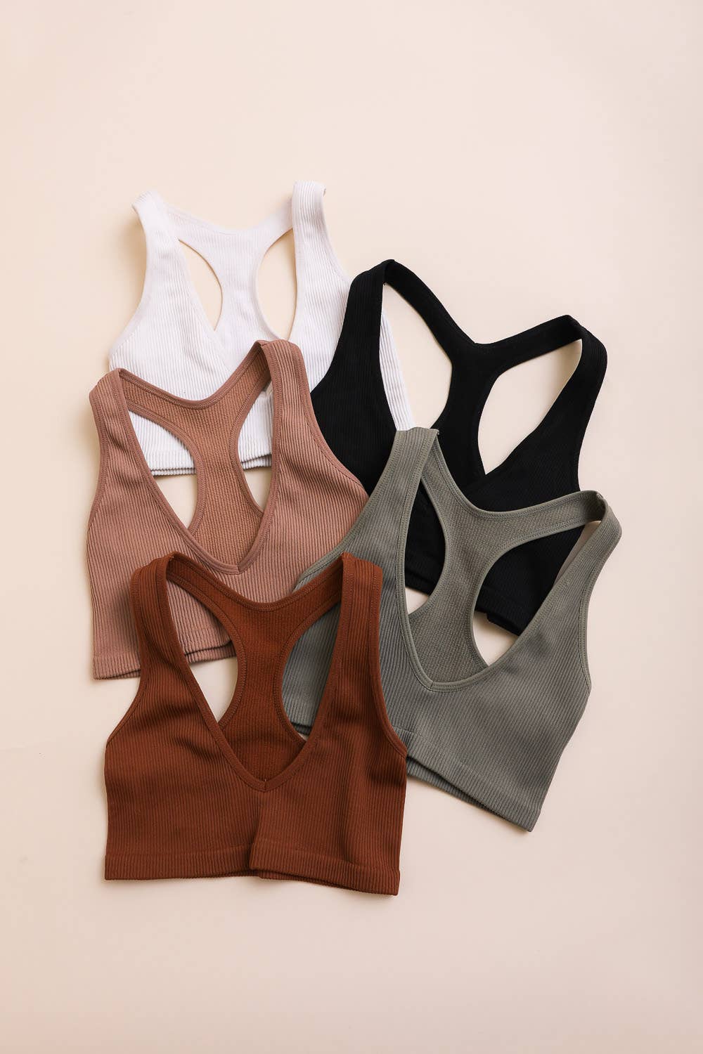 Chic Ribbed Racerback Bralette