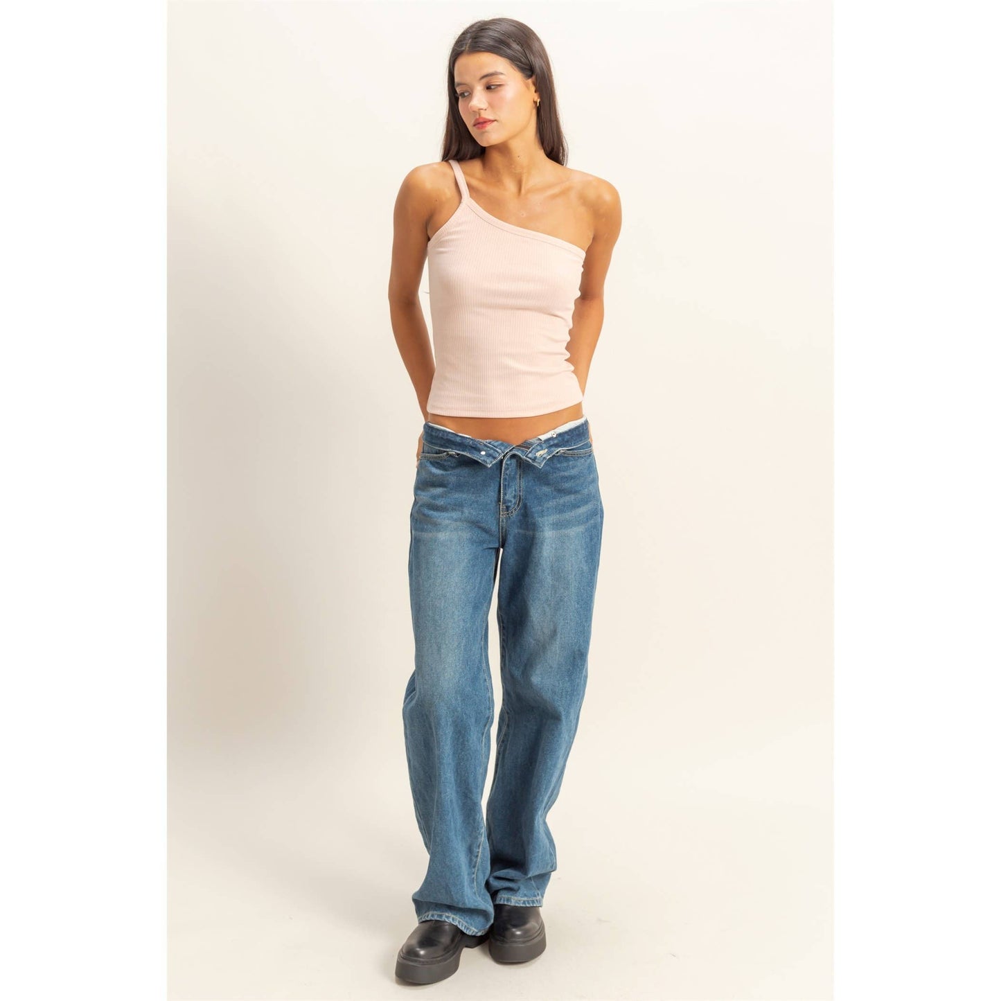 Heavenly Love One-Shoulder Cami Top