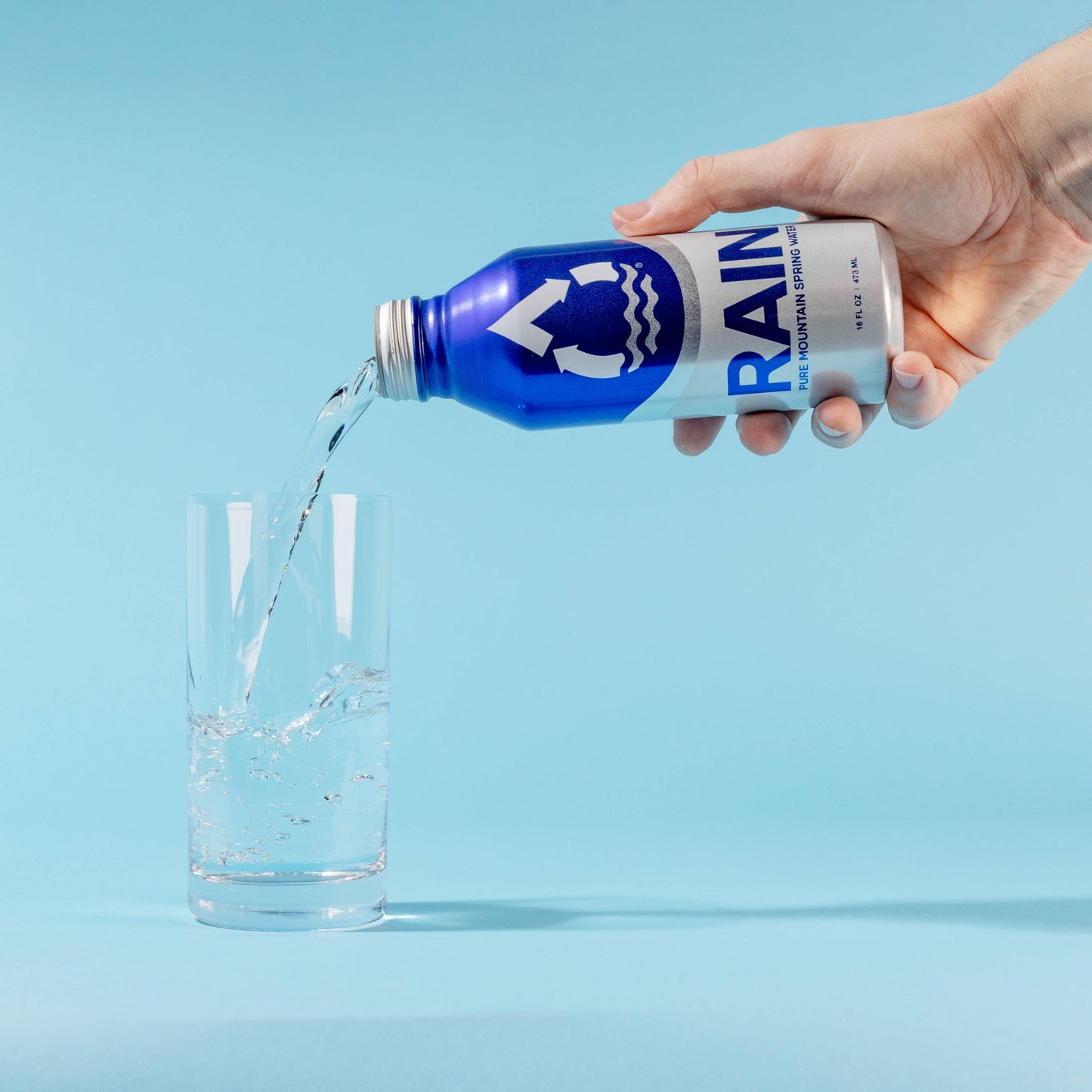 RAIN 16oz Aluminum Bottled Spring Water