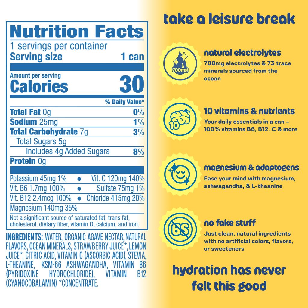 Leisure Hydration Electrolyte Lemonade