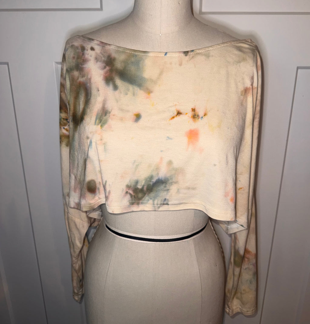 Meadow Haze One Shoulder Crop Long Sleeve