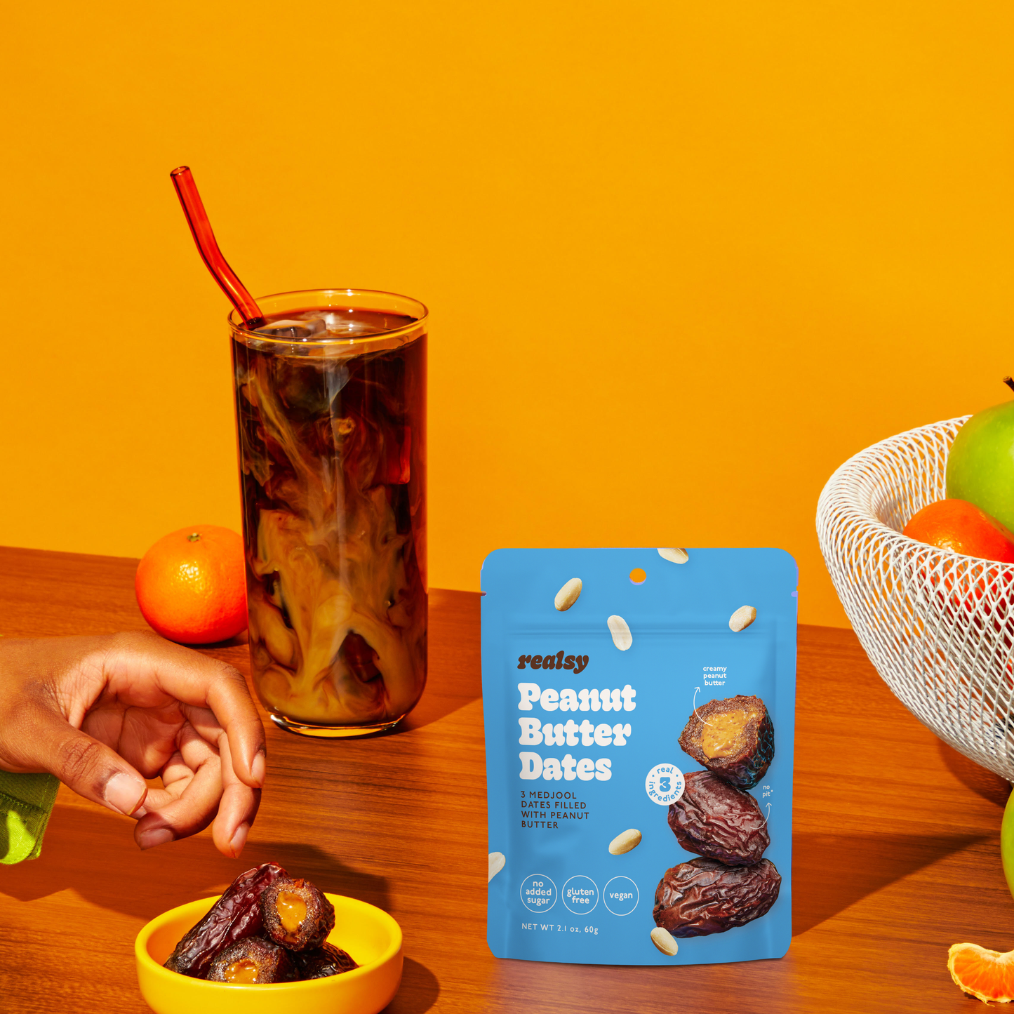 Peanut Butter Filled Medjool Date Snack Packs