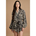 Tie Waist Ruffle Romper