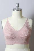 Full Coverage Seamless Padded Textured Brami Plus Size