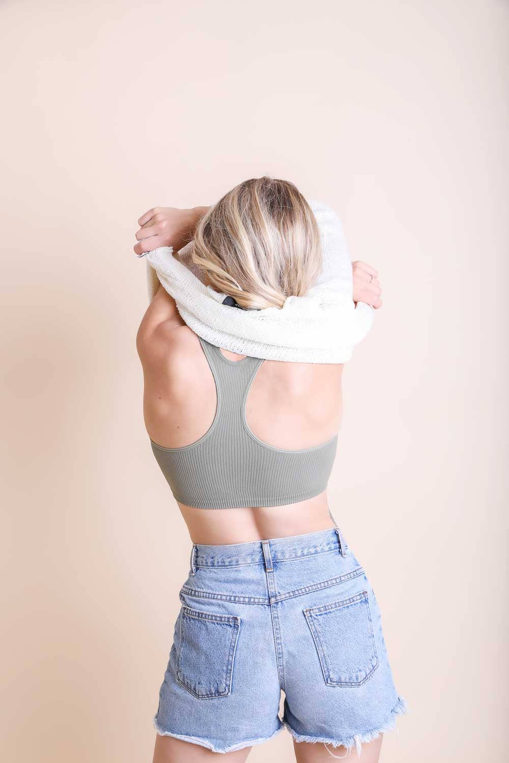 Chic Ribbed Racerback Bralette