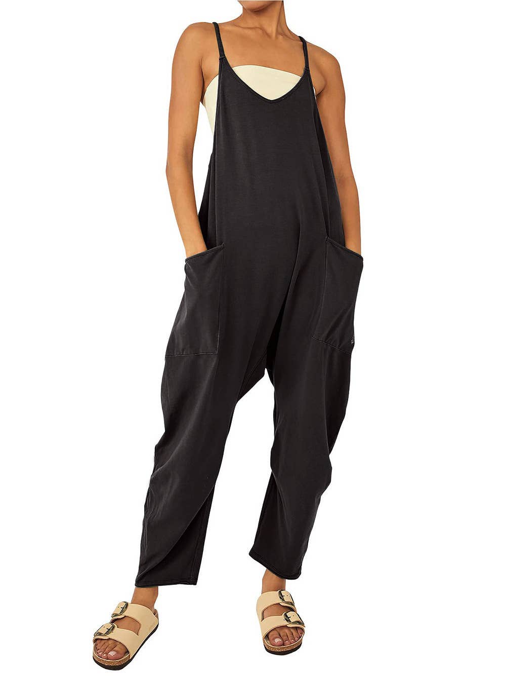 Two Shoulder Sleeveless Daily Jumpsuit SKJ23103