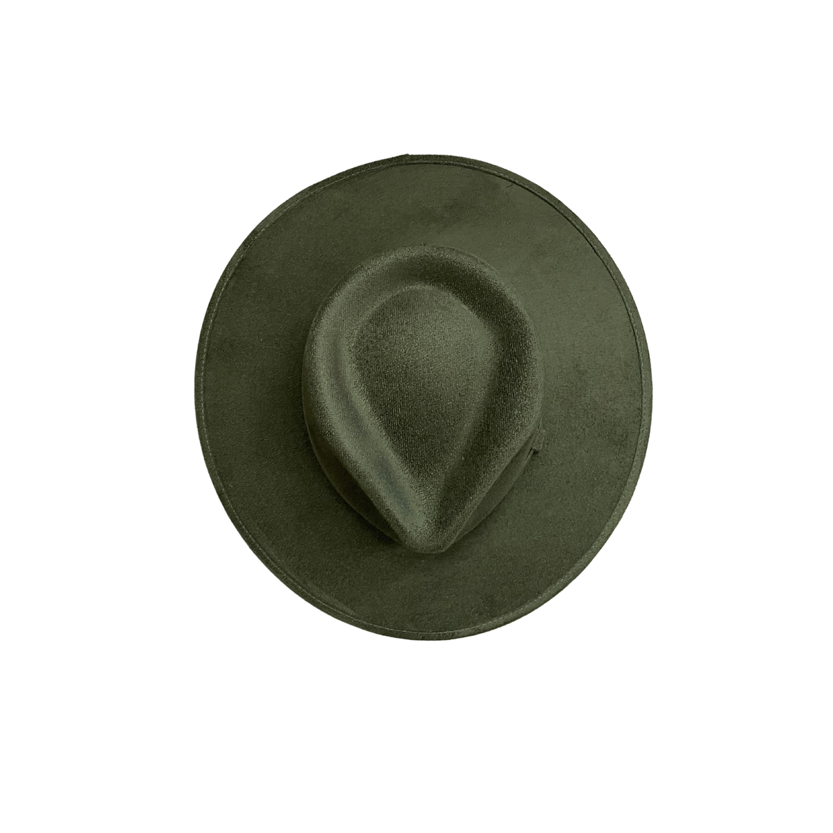 Vegan Suede Tear Drop Hat