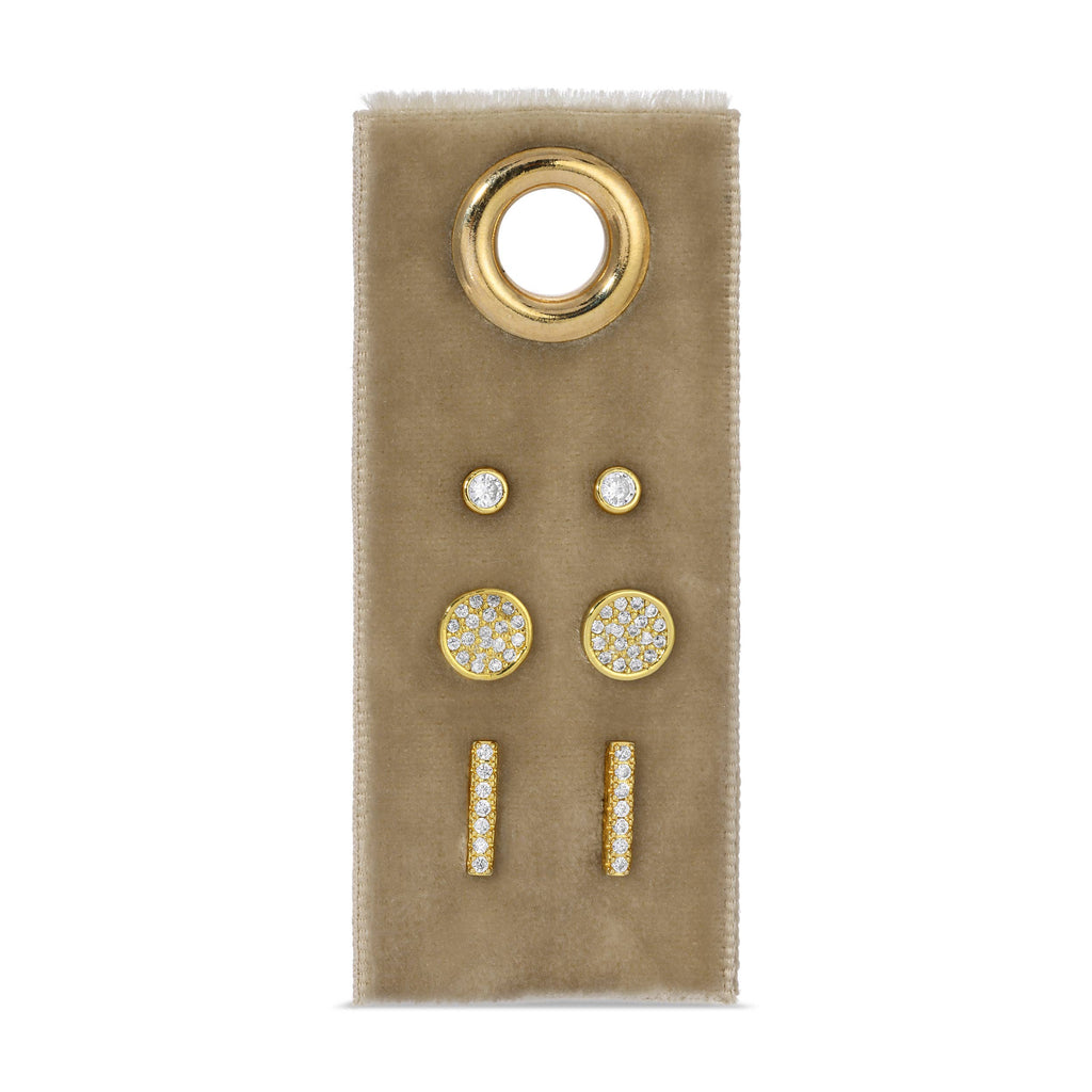 Pavé Velvet Stud Gift Set