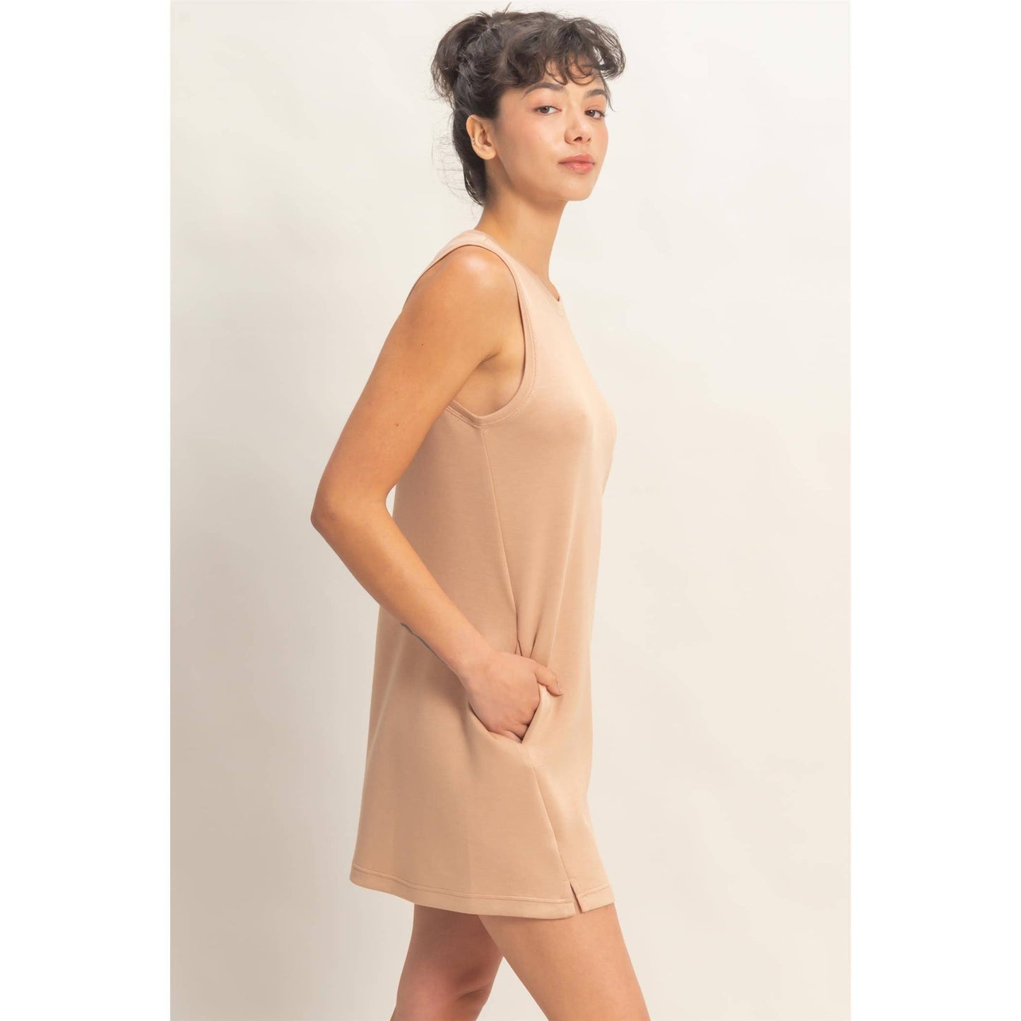 Crew Neck Tank Mini Dress