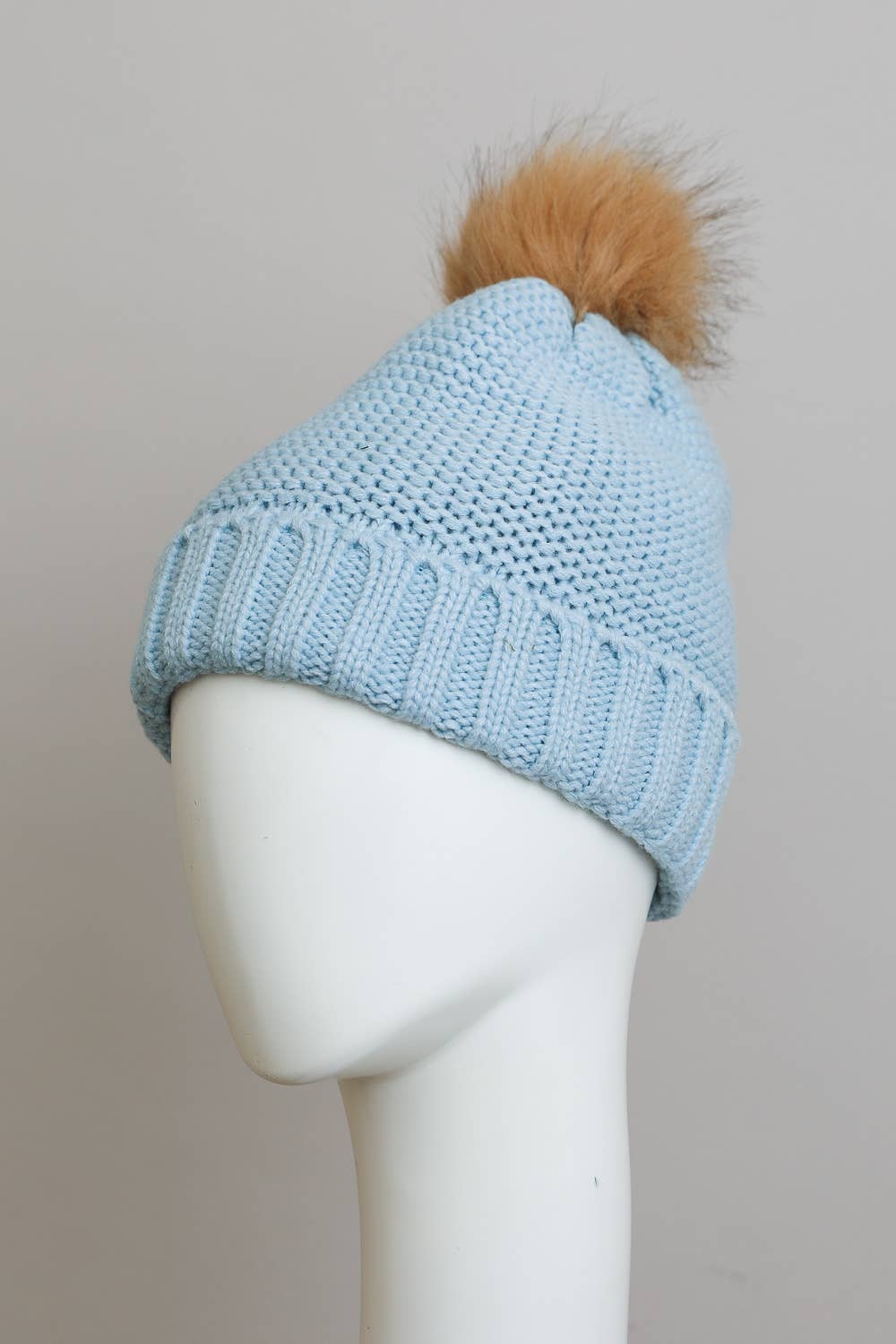 Chunky Knit Pom Beanie with Faux Sherpa Lining 🐑