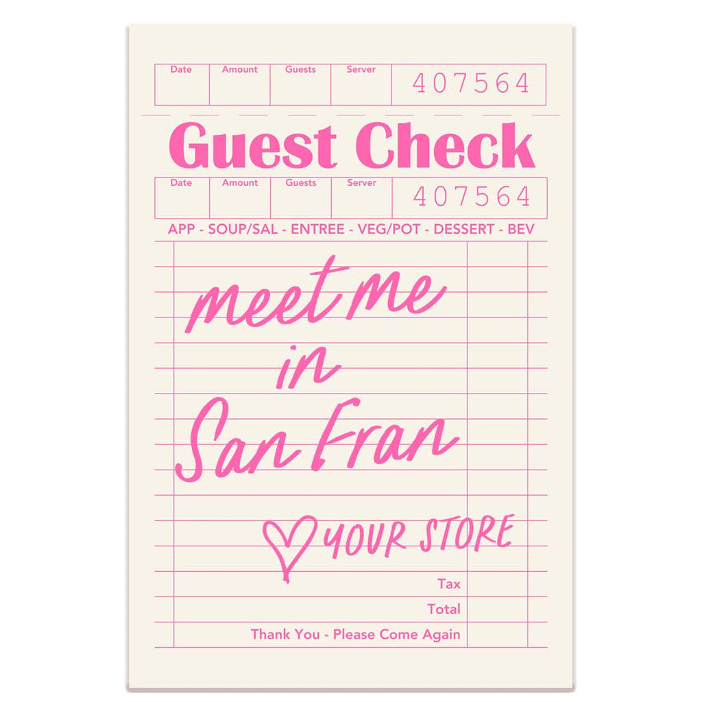 Bridgewater Guest Check Sticker