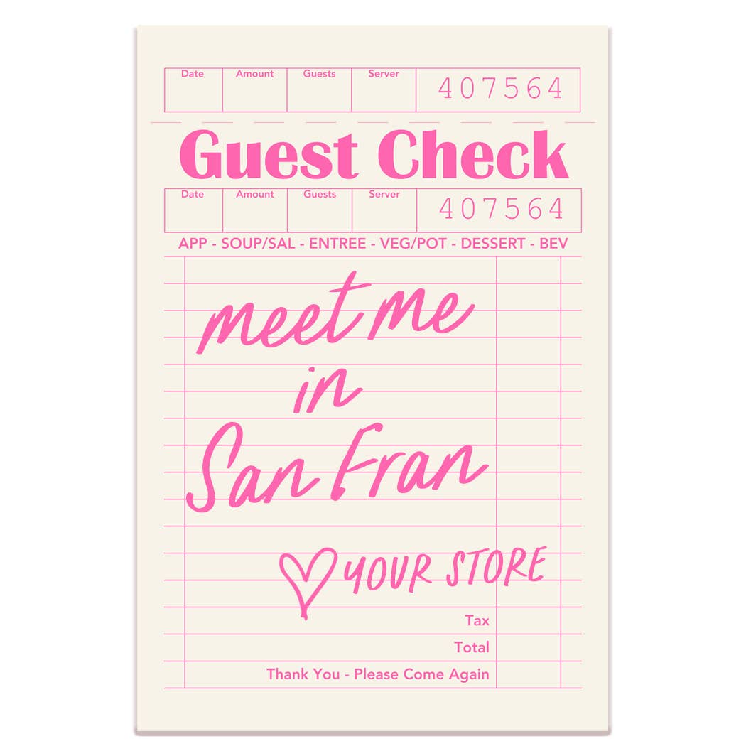 Bridgewater Guest Check Sticker