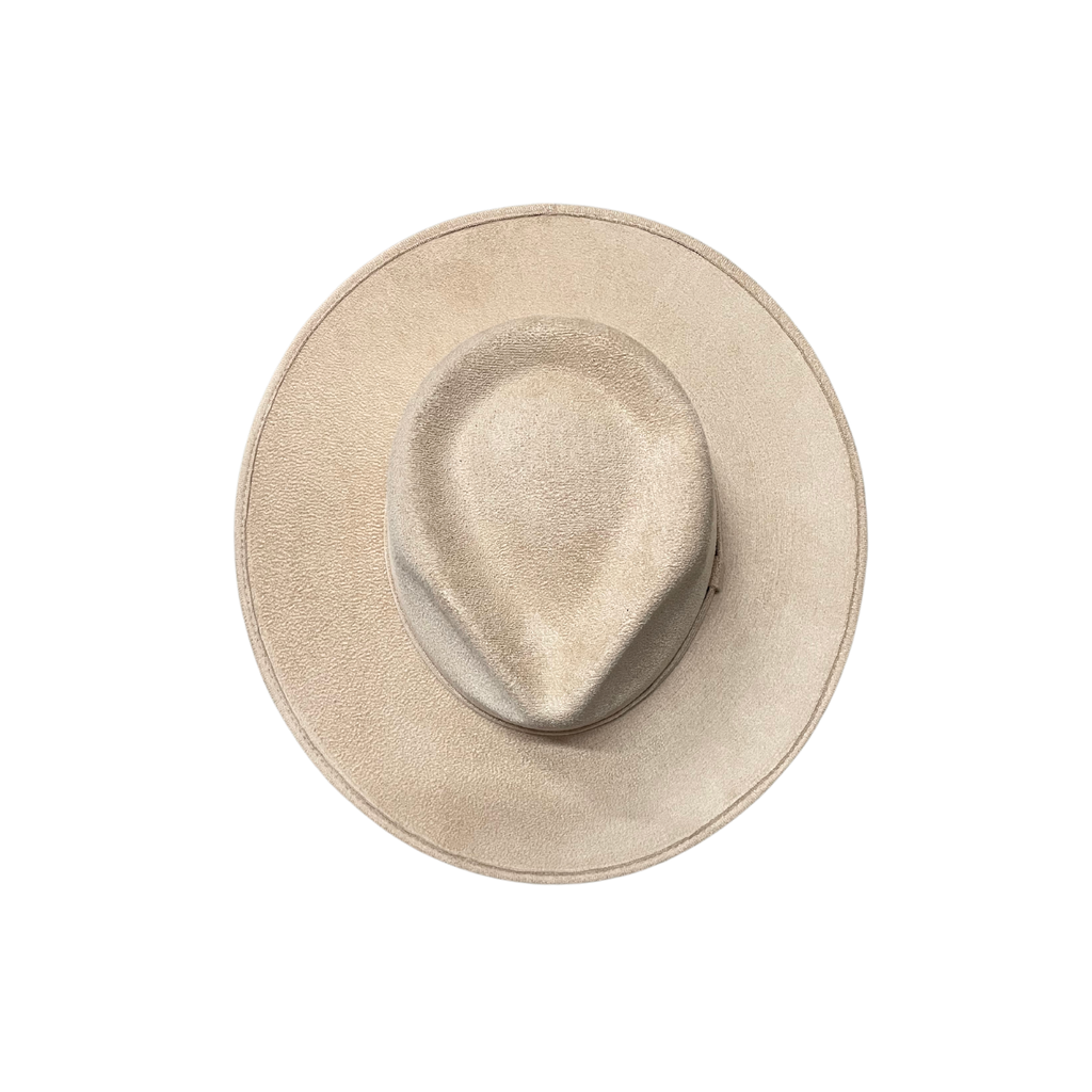 Vegan Suede Tear Drop Hat