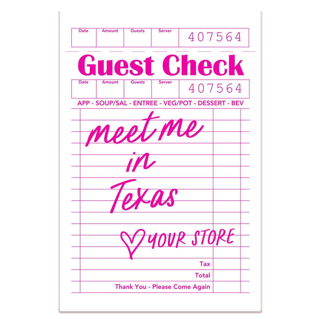 Bridgewater Guest Check Sticker
