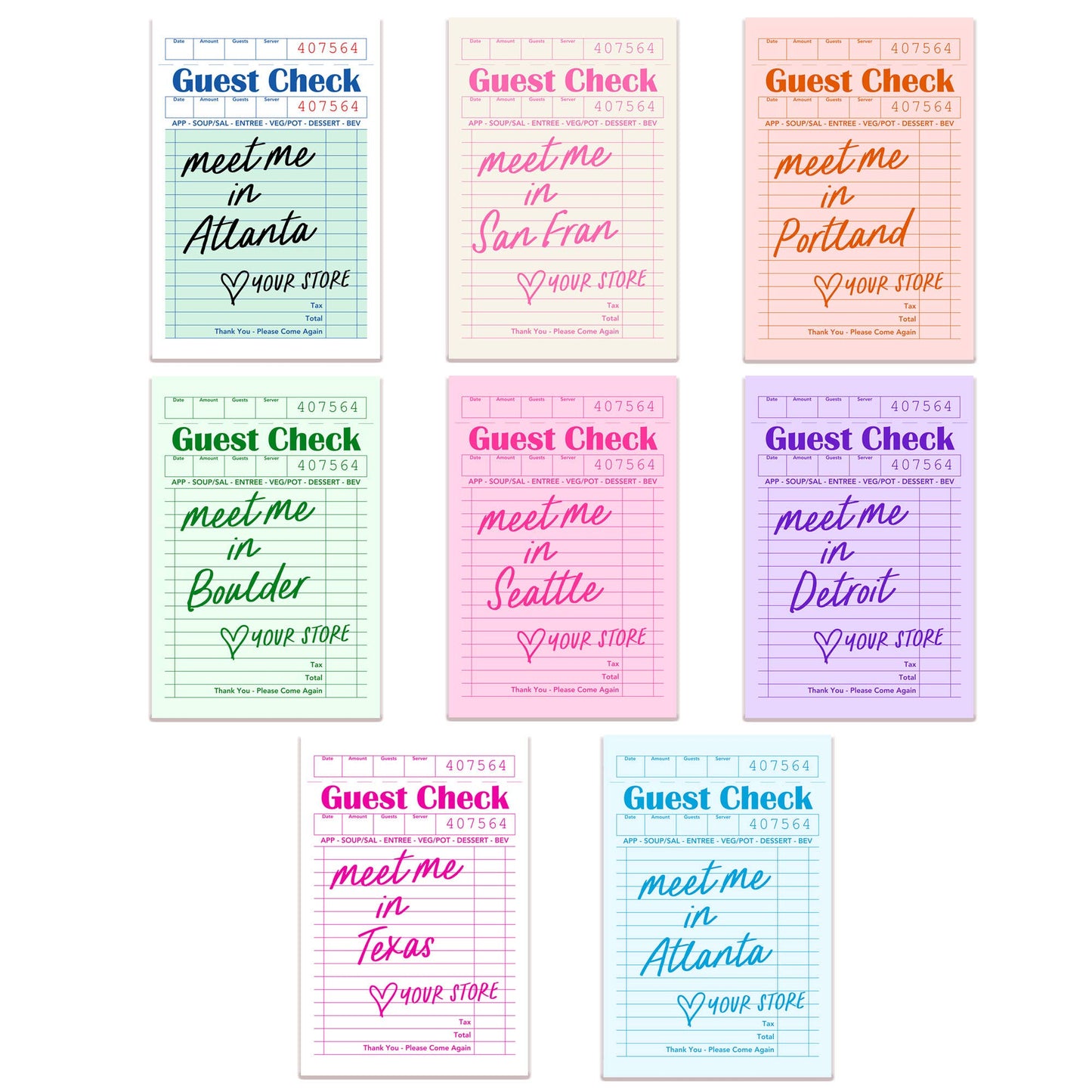 Bridgewater Guest Check Sticker