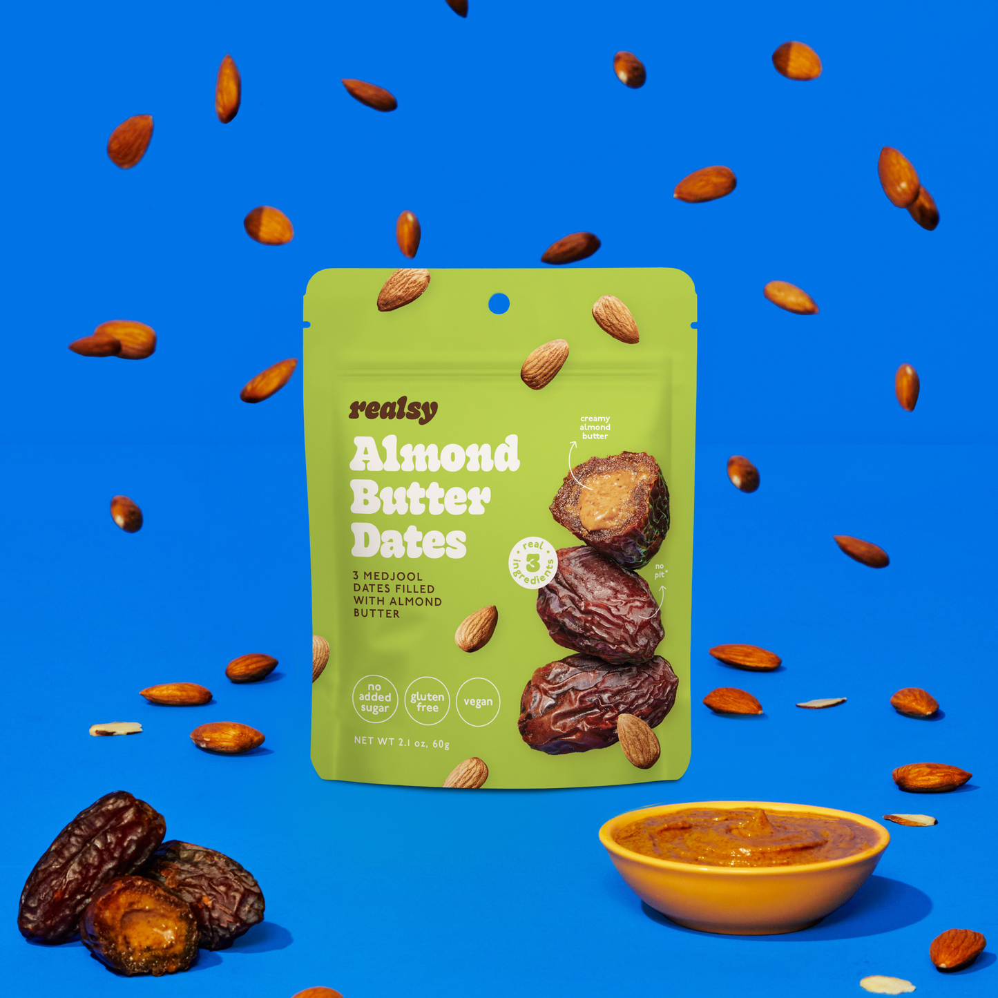 Almond Butter Filled Medjool Date Snack Packs
