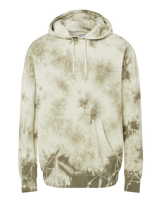 Unisex Midweight Tie-Dyed Hooded Sweatshirt